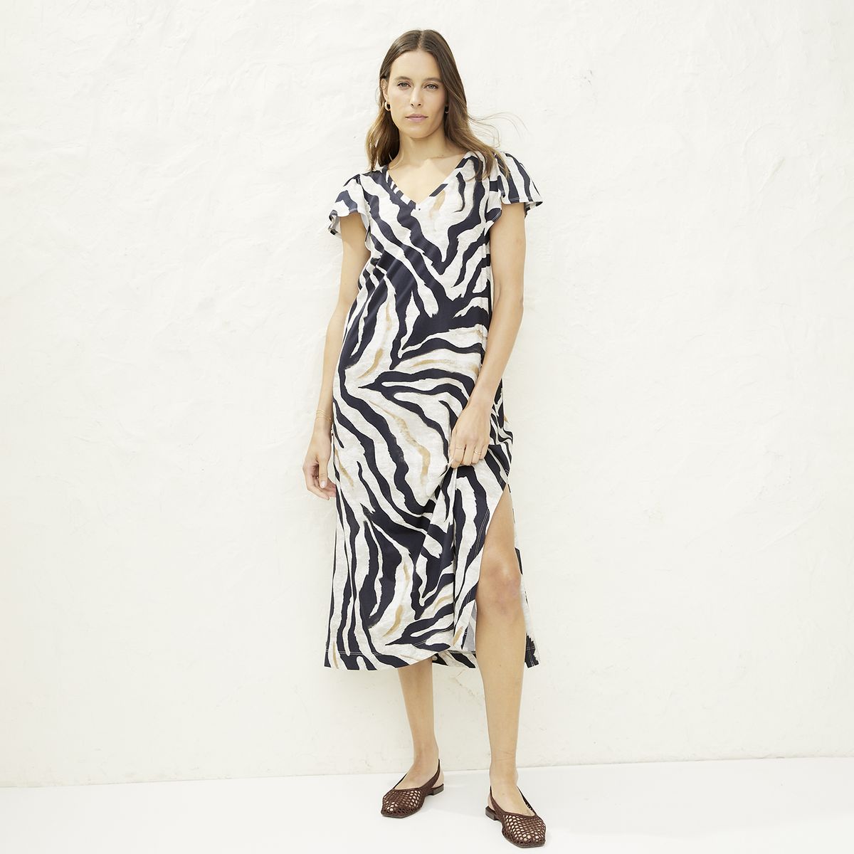 APOLOGY - Vestido Midi Algodón Mujer Apology