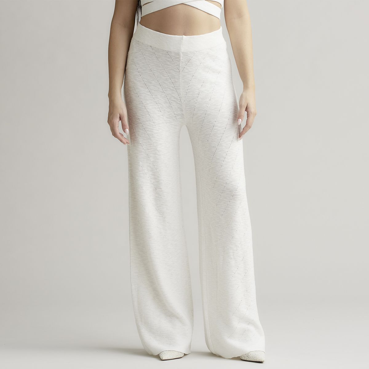 MOSSIMO - Pantalón Straight Tiro Alto Viscosa Mujer X Emilia Dides Mossimo