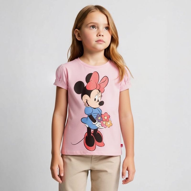 MINNIE - Polera Niña Algodón Minnie