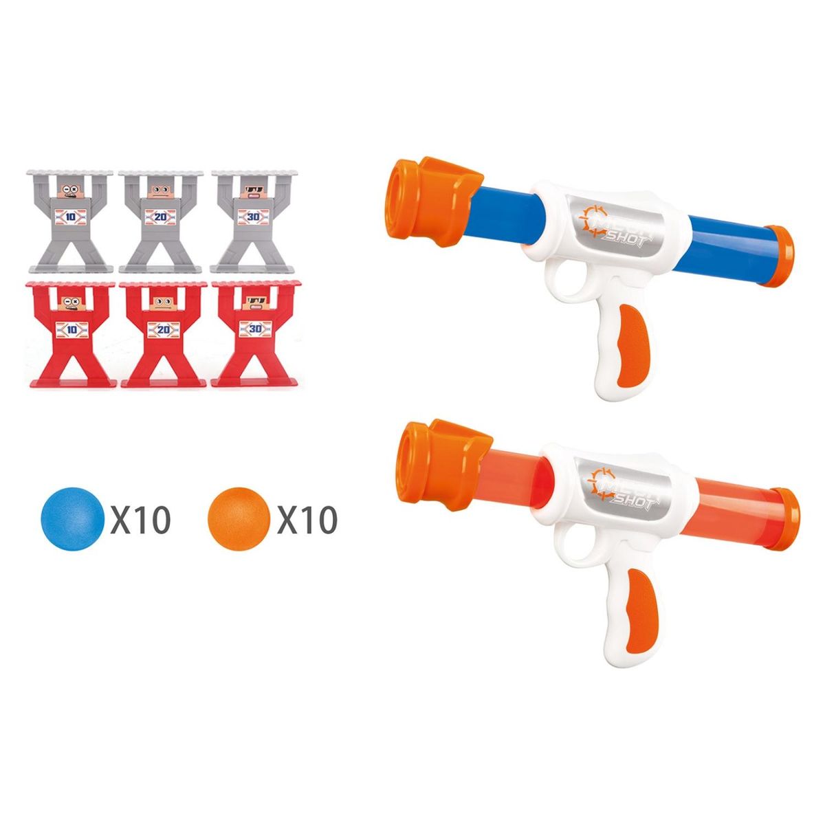 AOJIE - Pack 2 Lanzadores Foam Deluxe + Blancos Aojie