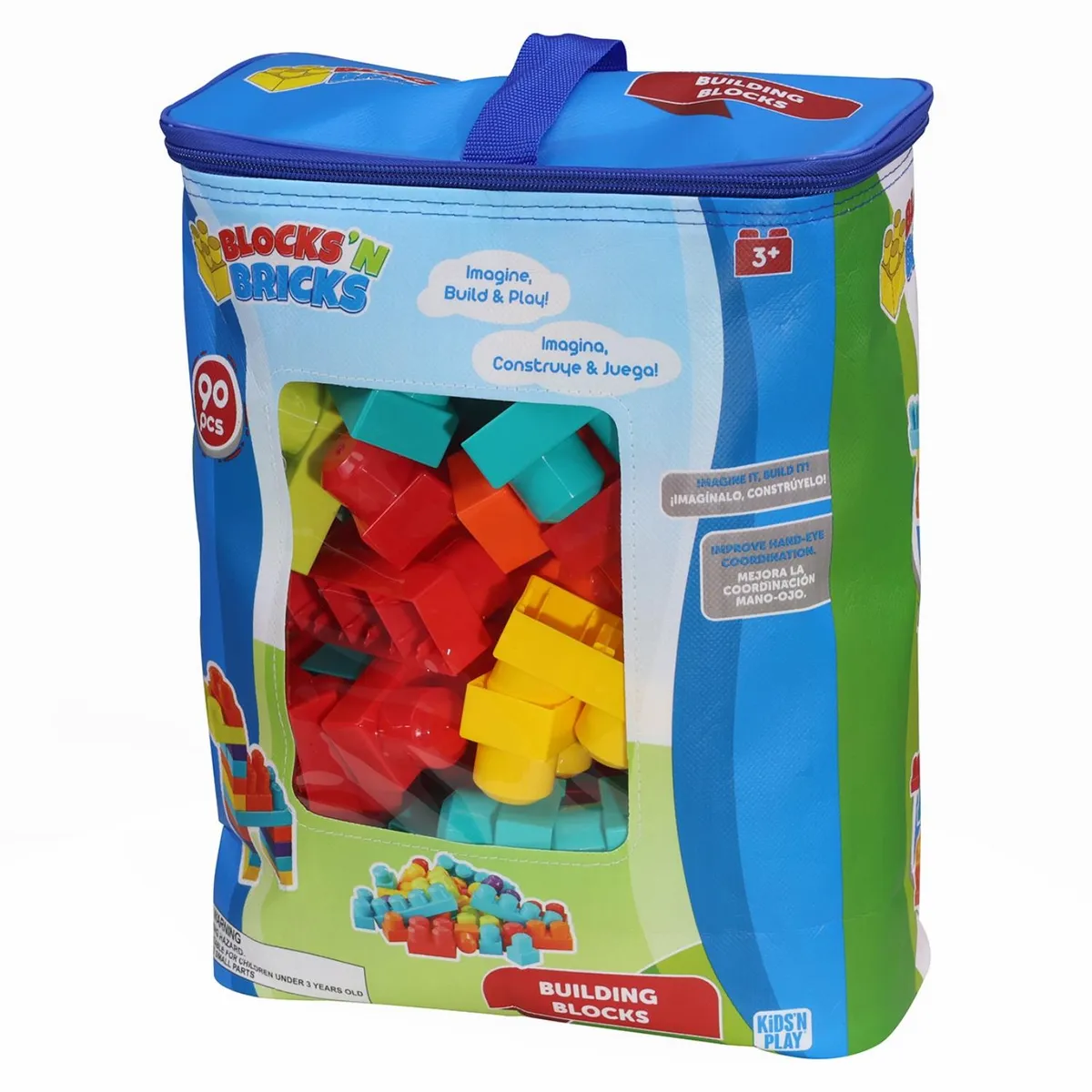 KIDS N PLAY - Bolsa 90 Piezas Bloques Kids N Play