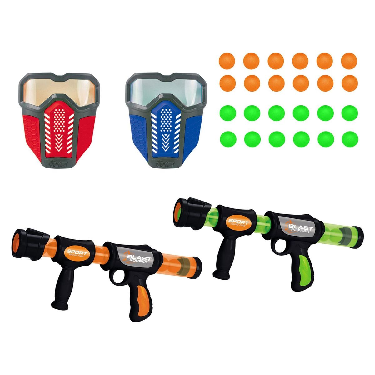 AOJIE - Pack 2 Lanzadores Foam Con 2 Mascaras Aojie