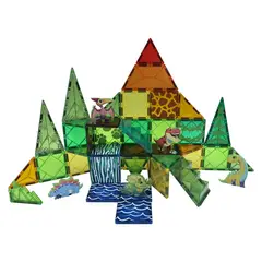 KIDS N PLAY - 50 Piezas Bloques Magneticos - Dinosaurios