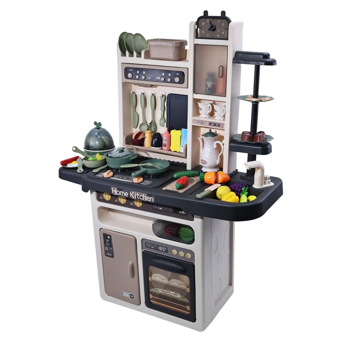 KIDS N PLAY - Mega Cocina Vapor Son 65P Gris Kids N Play