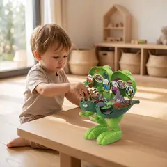 KIDS N PLAY - Juguete 2 En 1 Dinosaurio Verde