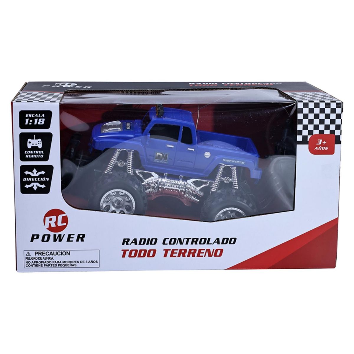 YIDAFENG - Auto 1:18 Todoterreno a Control Remoto Azul
