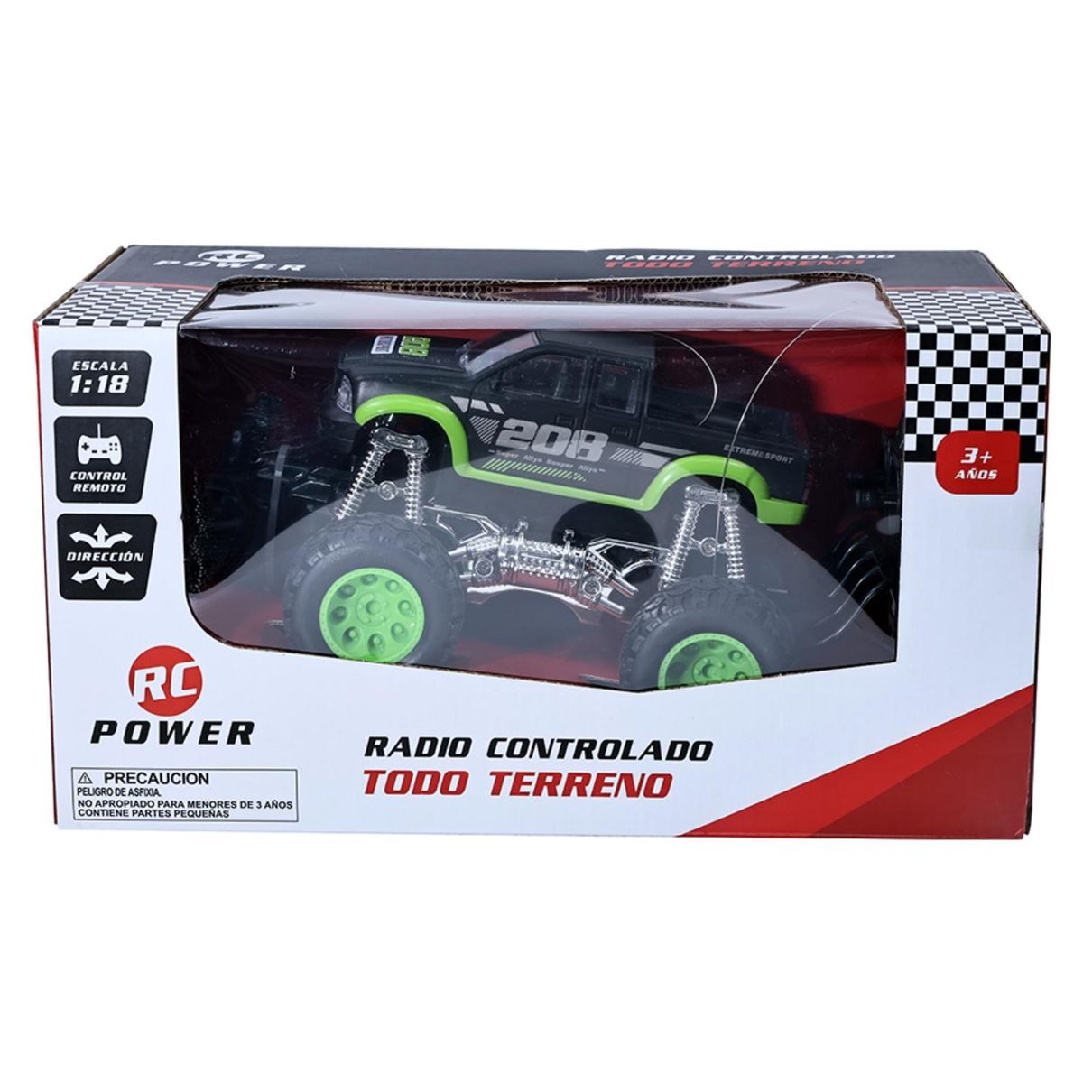 YIDAFENG - Auto 1:18 Todoterreno a Control Remoto Verde