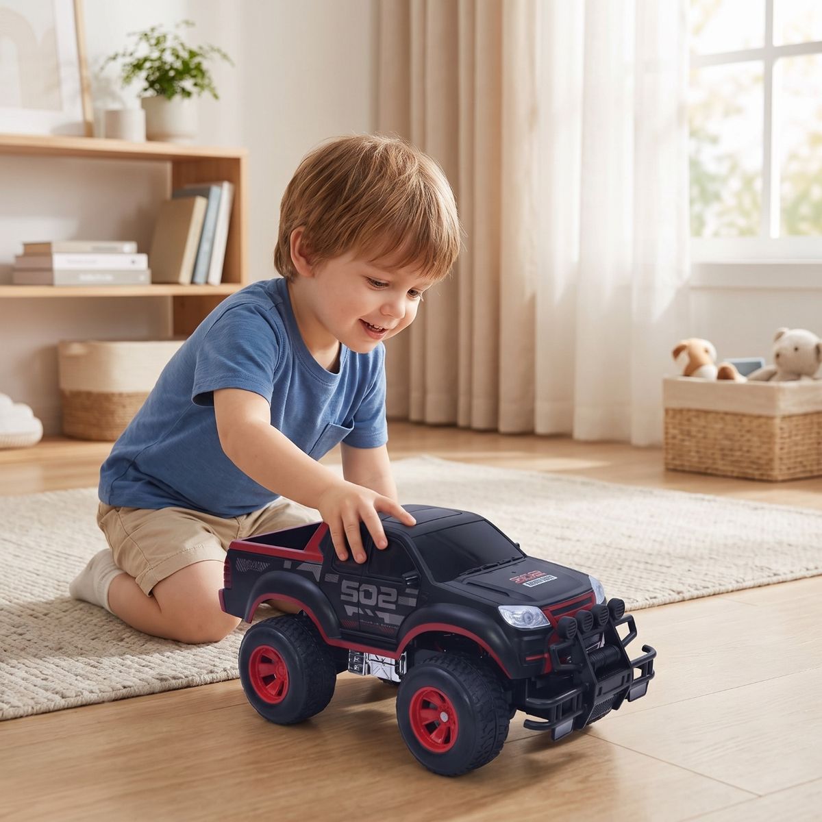 YIDAFENG - Camioneta Escala 1:16 A Control Remoto Rojo Yidafeng