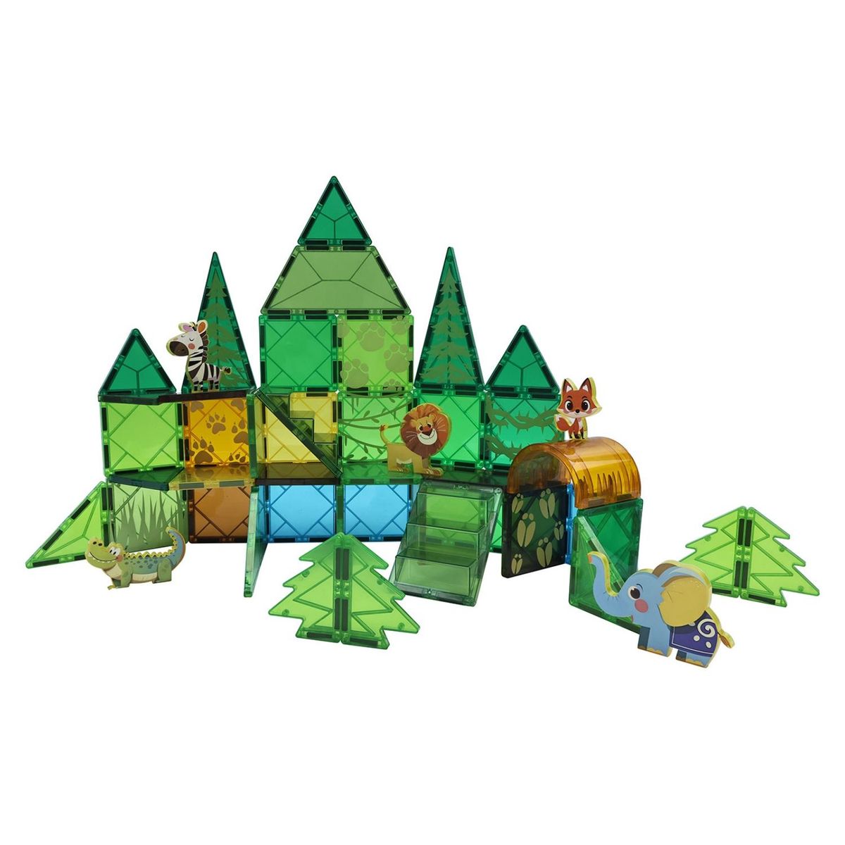 KIDS N PLAY - 50 Piezas Bloques Magneticos - Safari