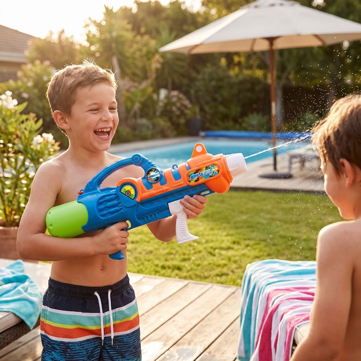 WATER XTREM - Lanzador Agua 83 Cms Con Tanque Kids N Play