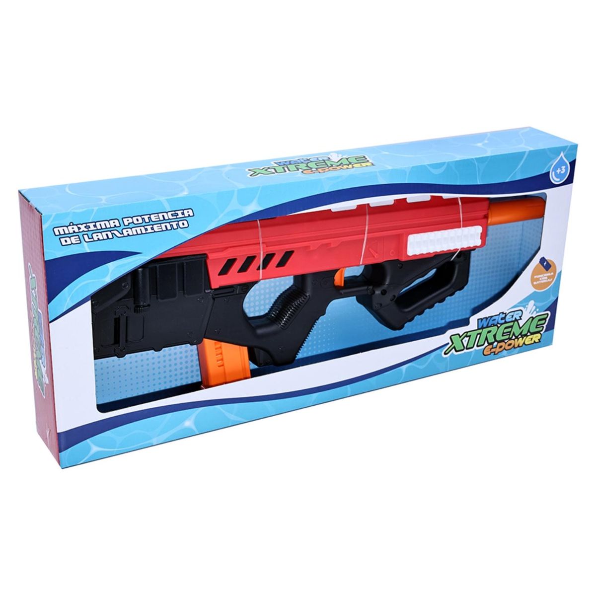 WATER XTREM - Pistola Agua Electrica Roja Kids N Play