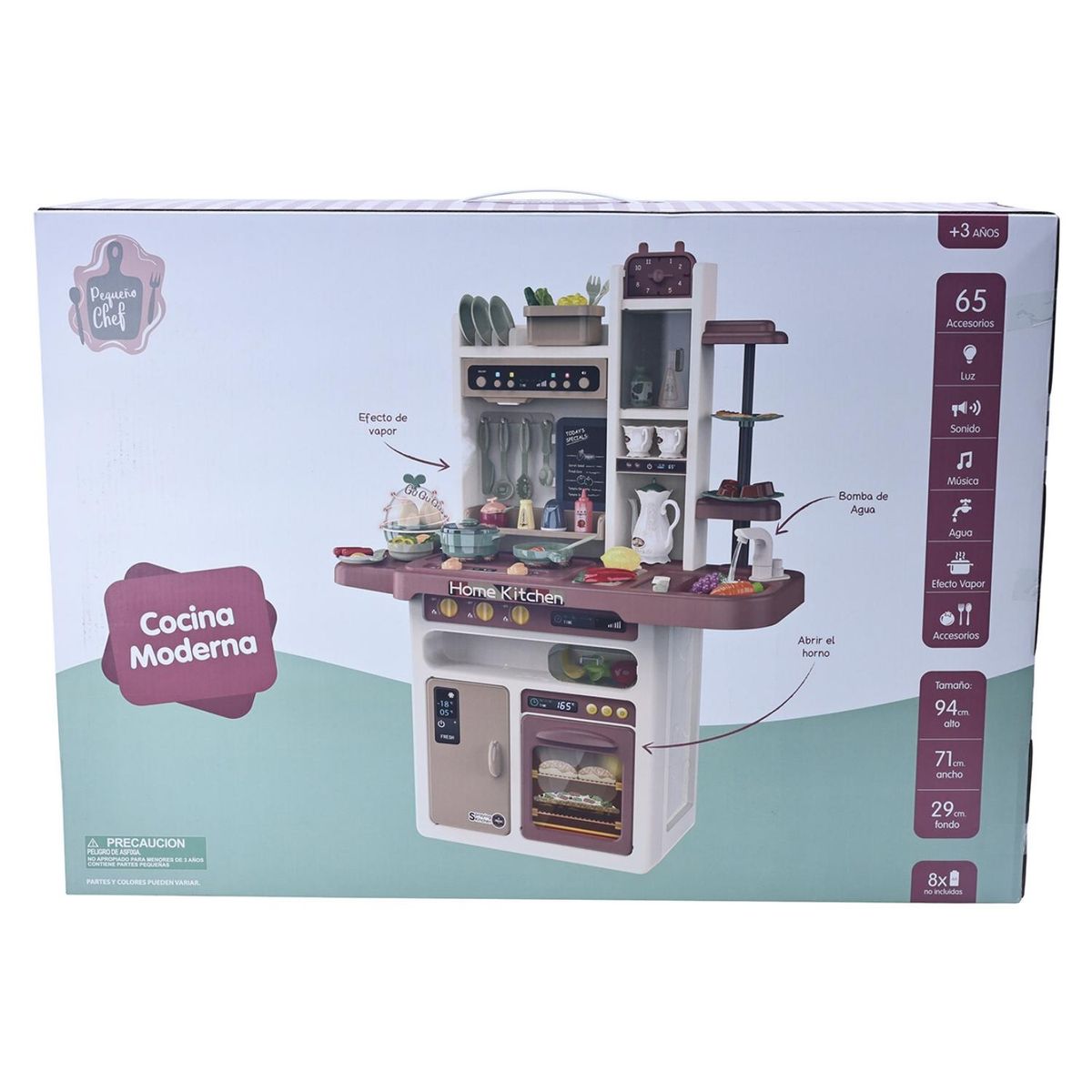 KIDS N PLAY - Mega Cocina Vapor Son 65P Caf Kids N Play