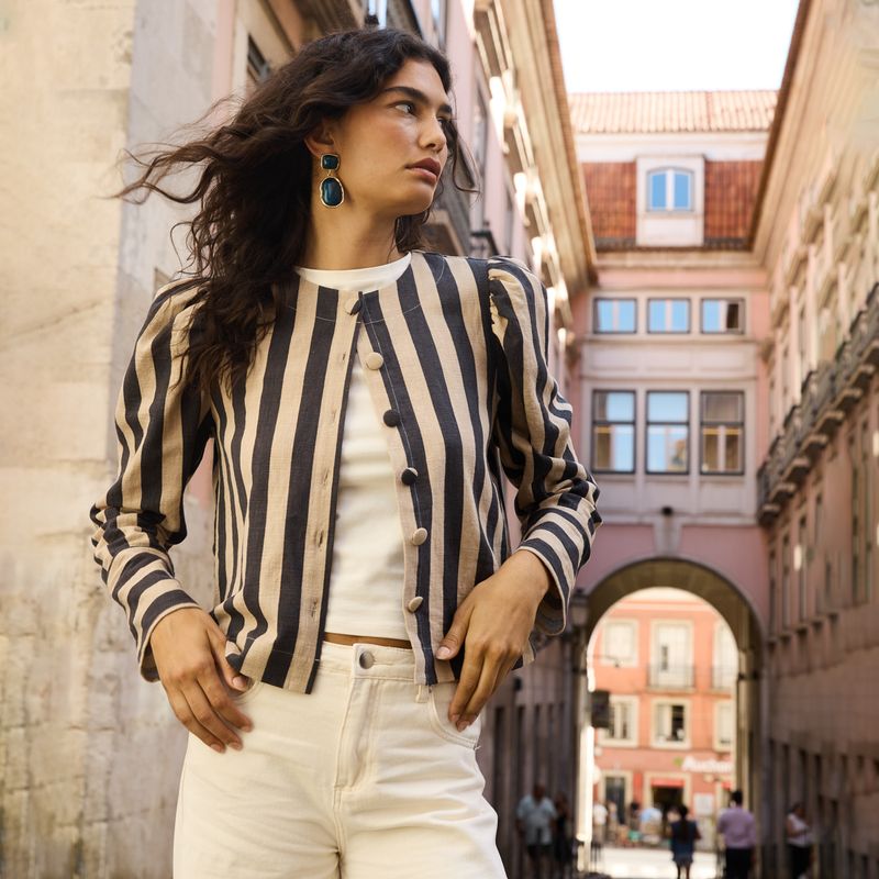 BASEMENT - Chaquetas Lino Mujer Basement