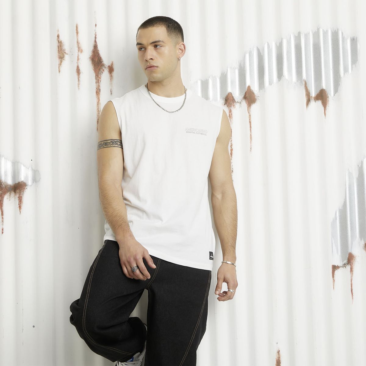 AMERICANINO - Polera Sin Mangas Hombre Americanino