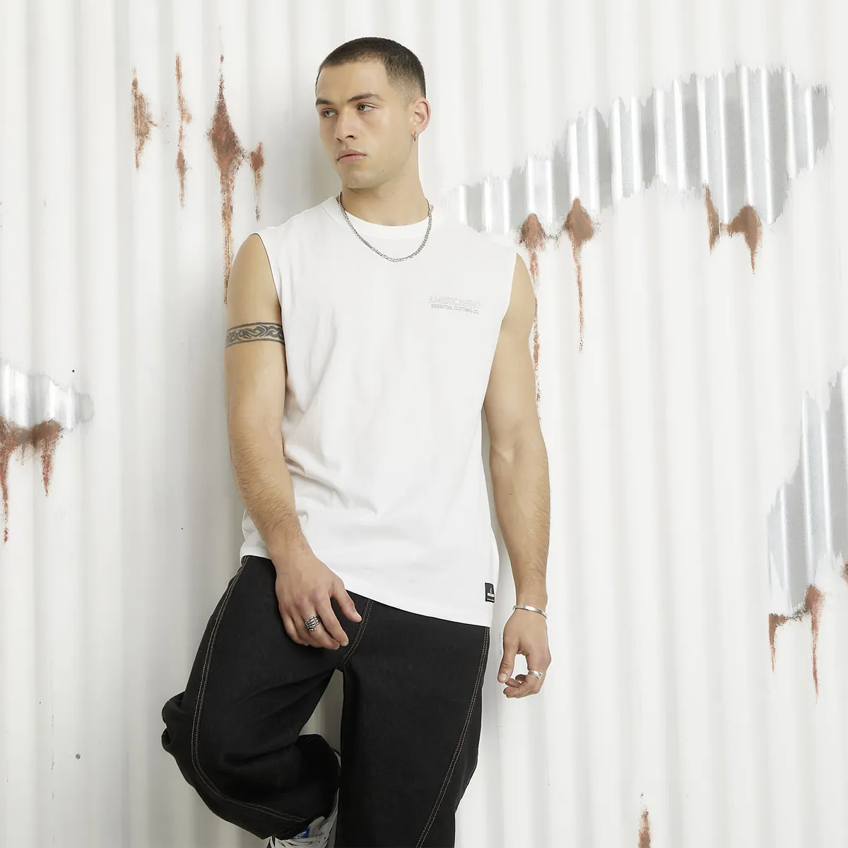 AMERICANINO - Polera Sin Mangas Hombre Americanino