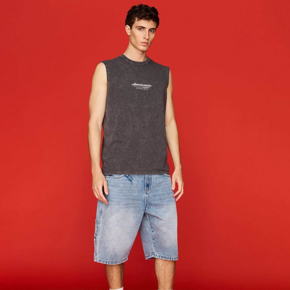 AMERICANINO - Polera Sin Mangas Hombre Americanino