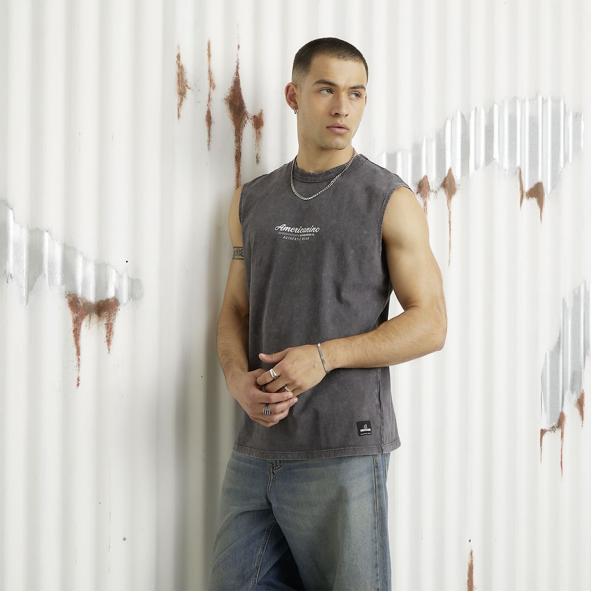 AMERICANINO - Polera Sin Mangas Hombre Americanino