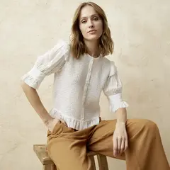 BASEMENT - Blusa Manga Corta Mujer