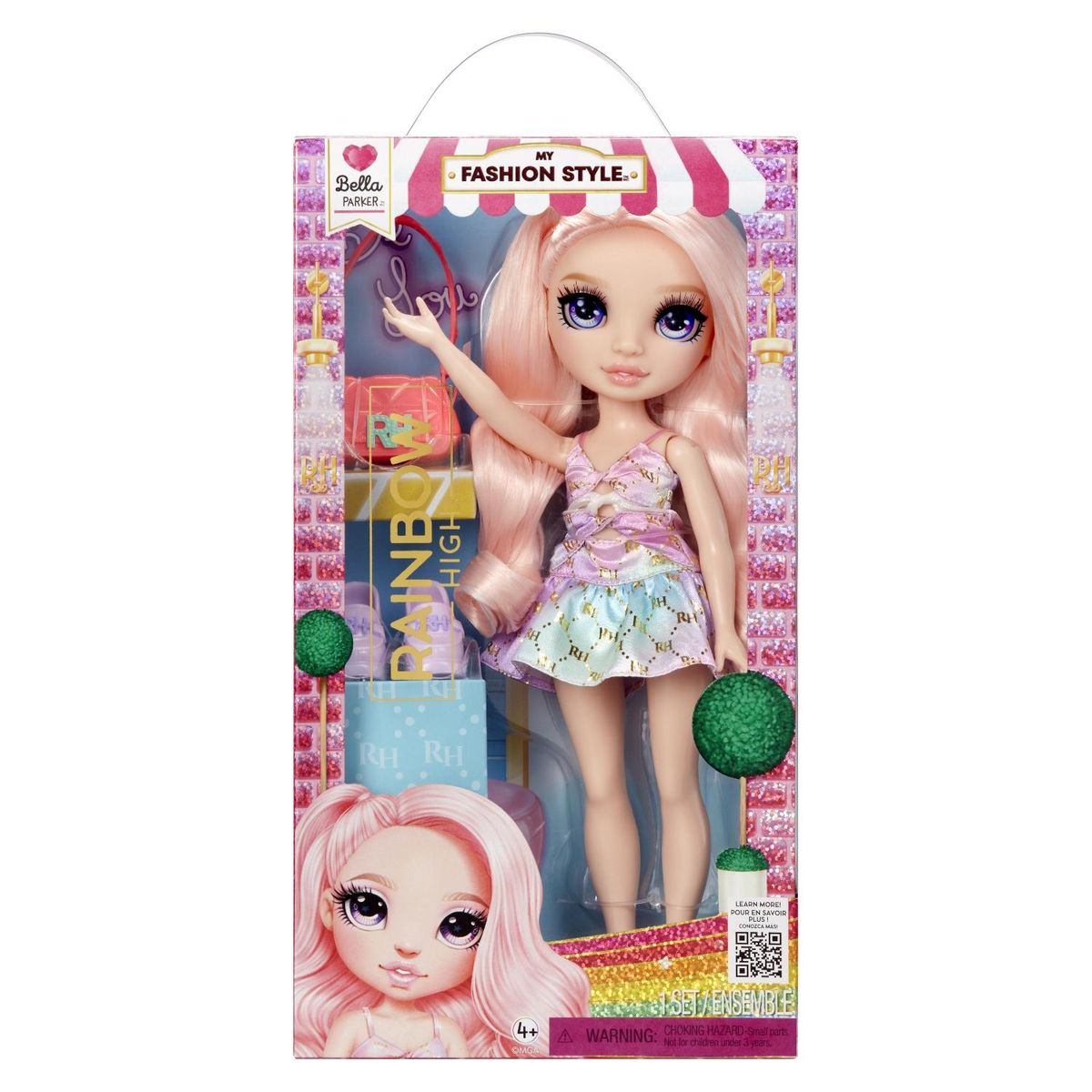 RAINBOW HIGH - Rainbow High Entry Fashion Dolls - Muñeca con Accesosios Bella