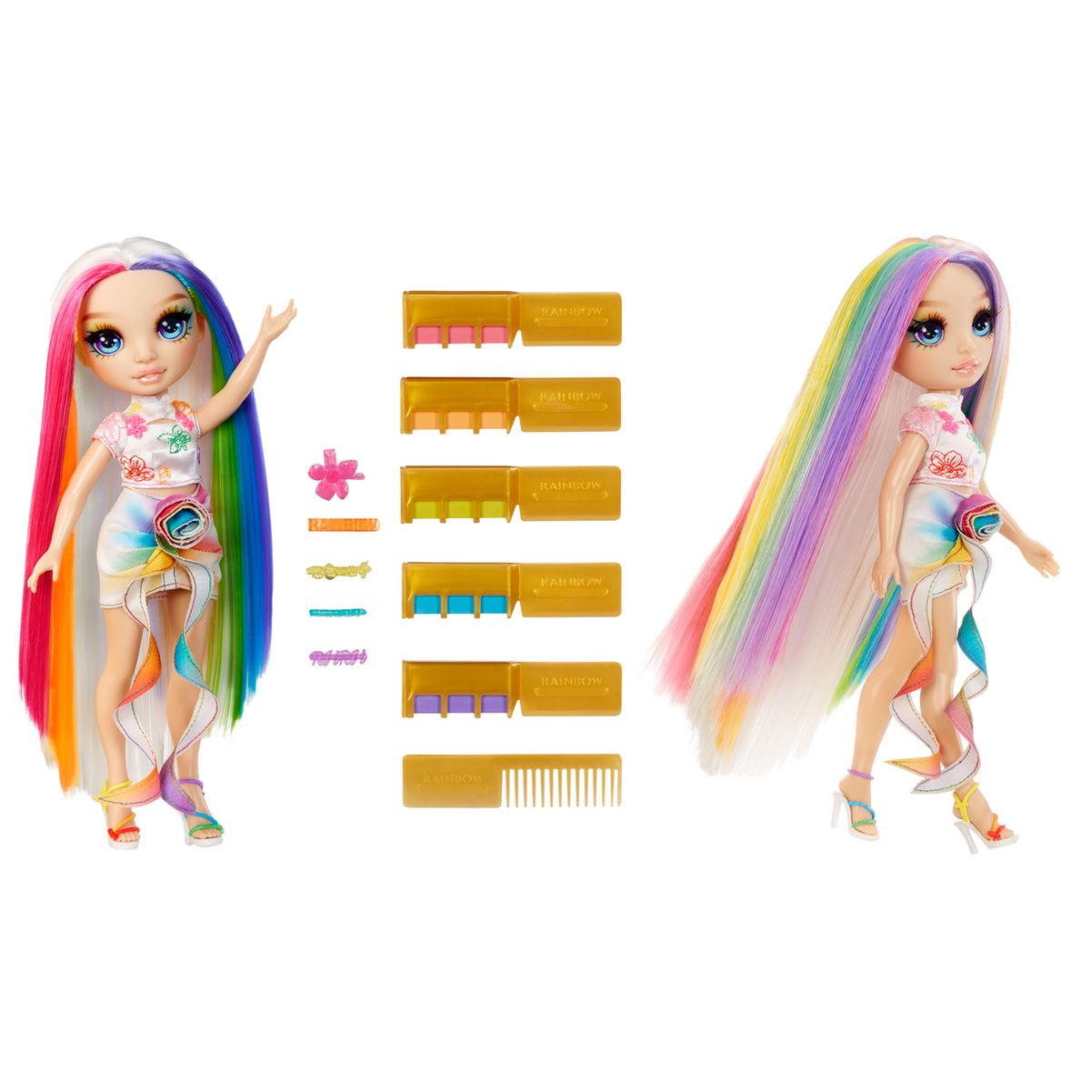 RAINBOW HIGH - Rainbow High Hair Chalk & Style Doll- Amaya (Rainbow)