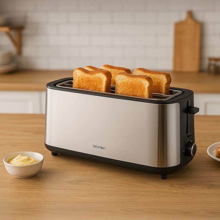 Tostador Eléctrico 4 Panes Inox WBT-BACKER4
