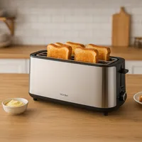 Tostador Eléctrico 4 Panes Inox WBT-BACKER4