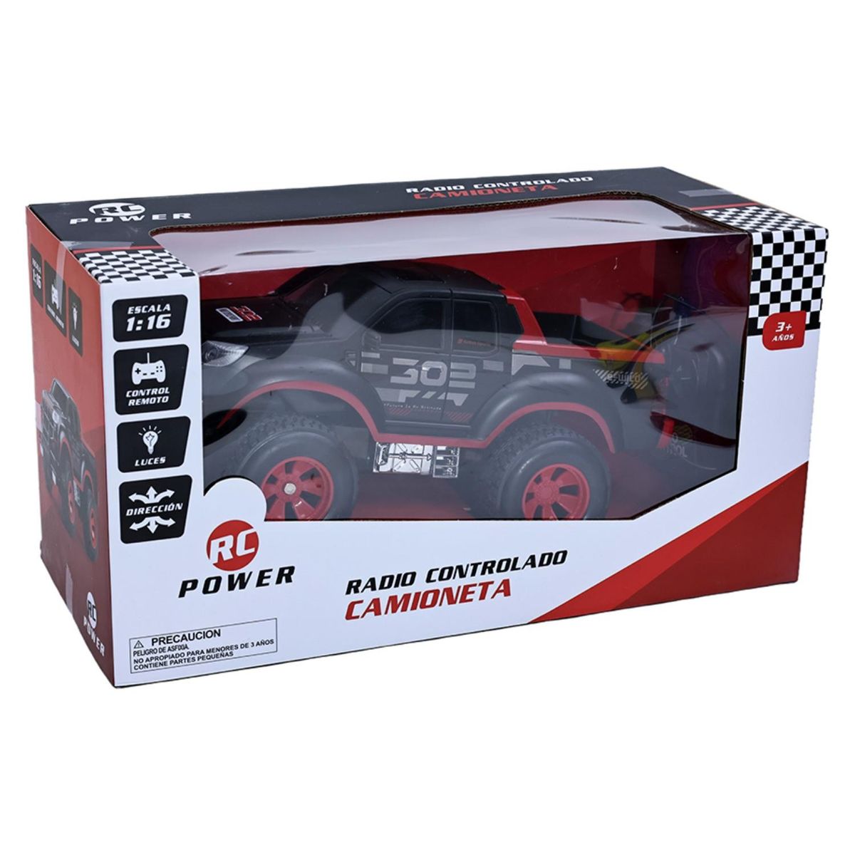 YIDAFENG - Auto 1:18 Camioneta a Control Remoto Rojo