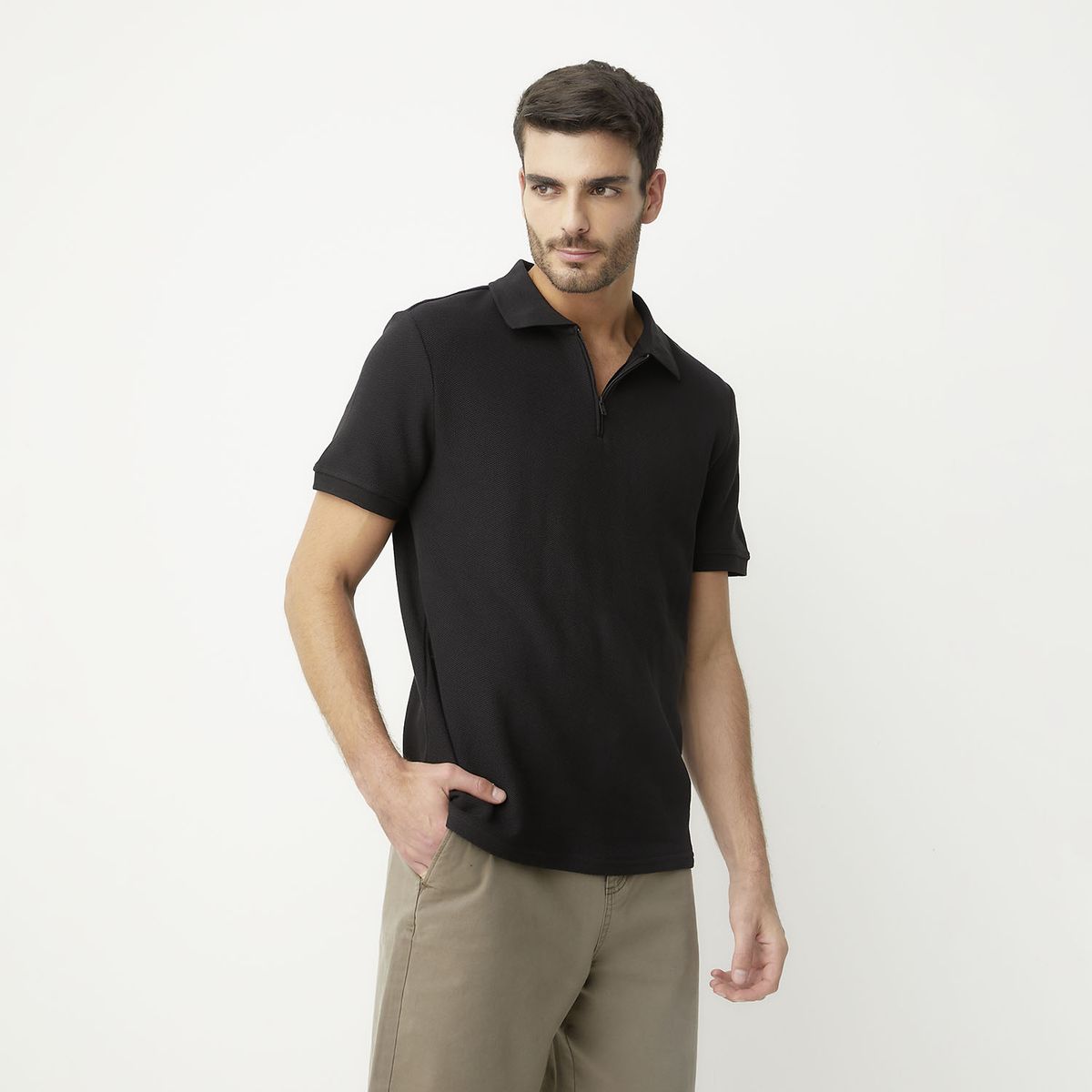 BASEMENT - Polera Manga Corta Hombre Basement