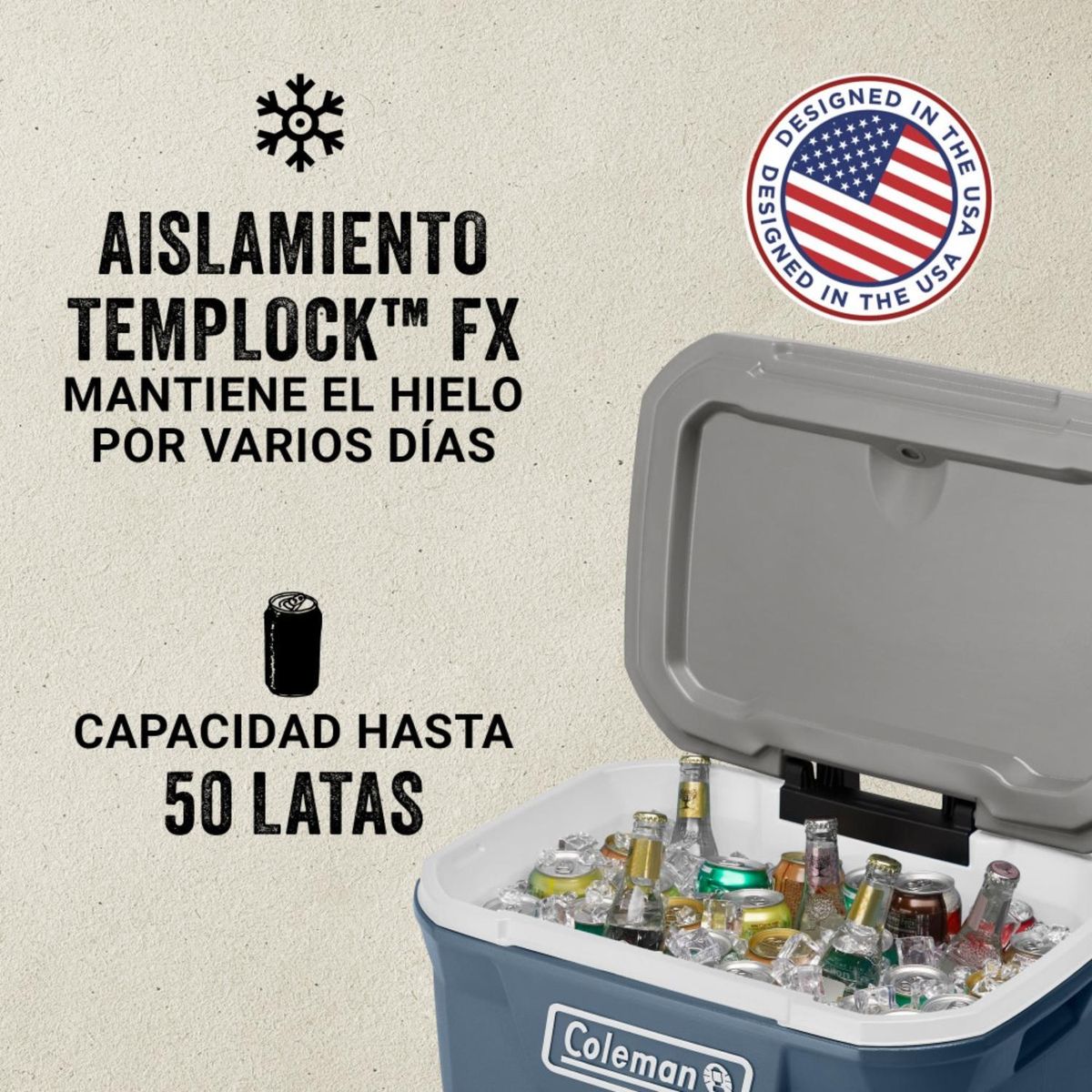 COLEMAN - Cooler Serie 316 Hielera 60 Qt Coleman