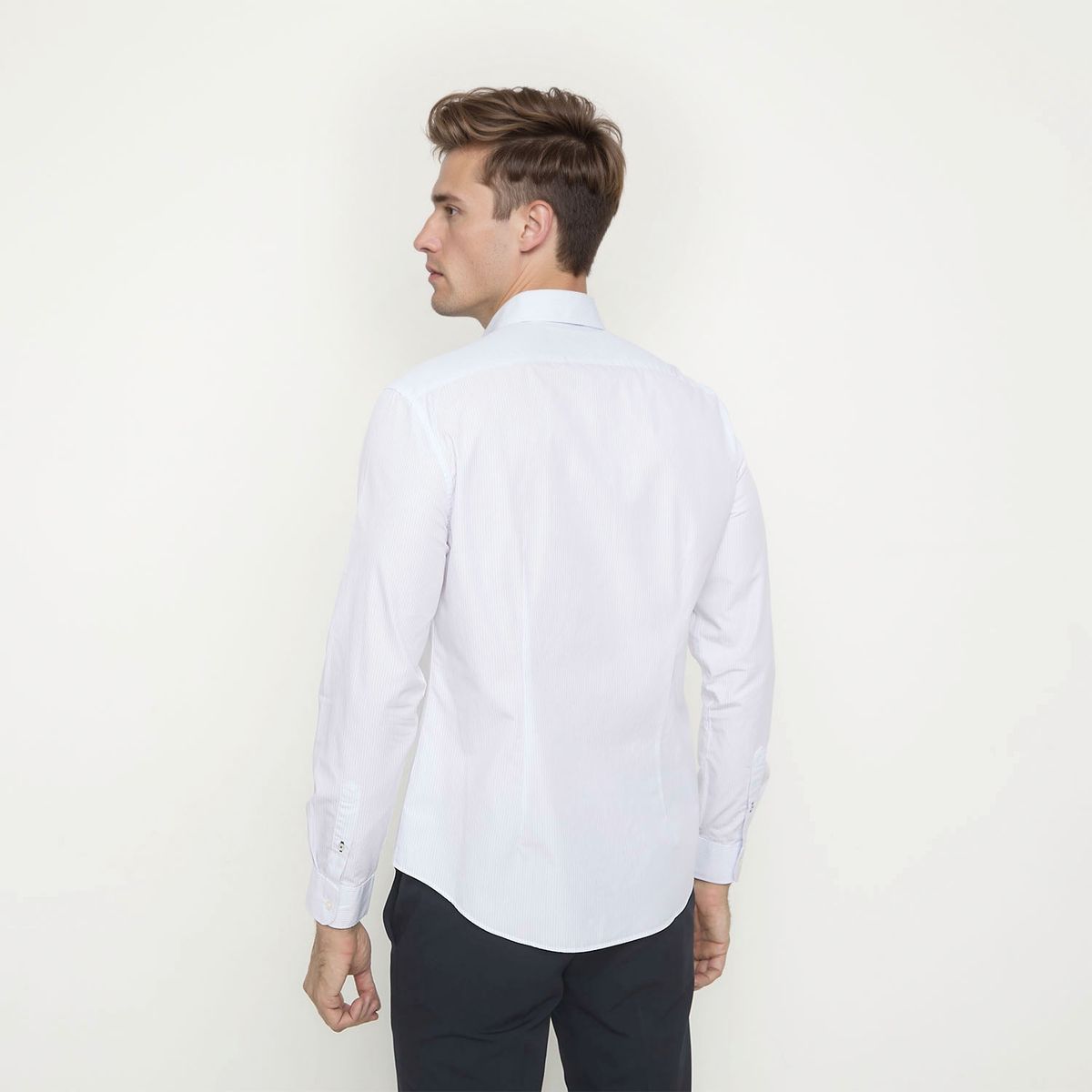 WOLF&HANK - Camisa Casual Manga Larga Algodón Hombre Wolf&Hank