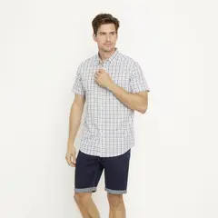 NEWPORT - Camisa Casual Manga Corta Algodón Hombre