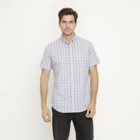 Camisa Casual Manga Corta Algodón Hombre
