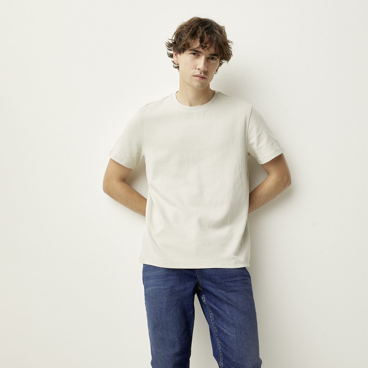 BASEMENT - Polera Manga Corta Algodón Hombre Basement