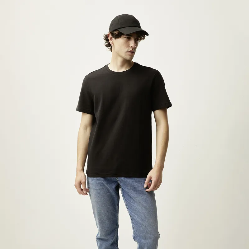 BASEMENT - Polera Manga Corta Algodón Hombre Basement