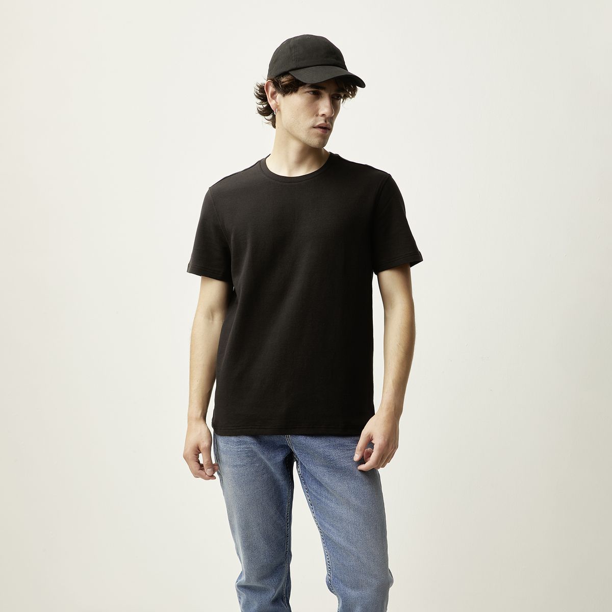 BASEMENT - Polera Manga Corta Algodón Hombre Basement