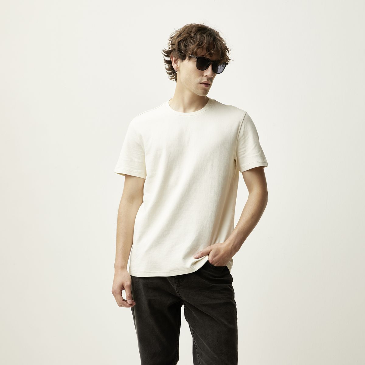 BASEMENT - Polera Manga Corta Algodón Hombre Basement