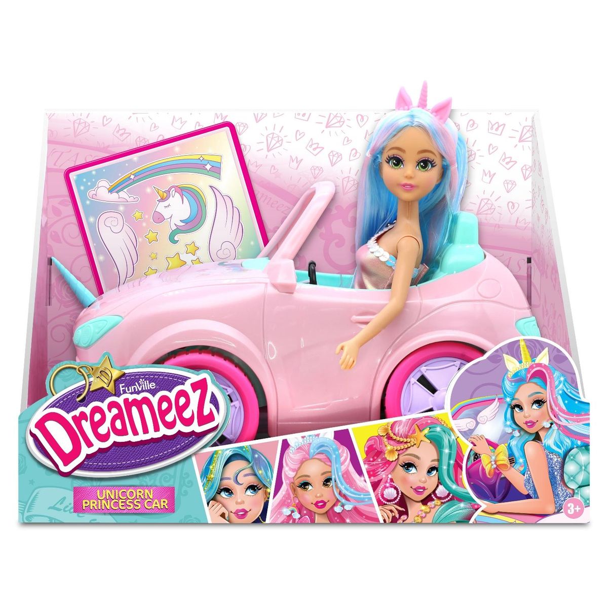 DREAMEEZ - Muñeca De Moda Con Auto Corvette Dreameez