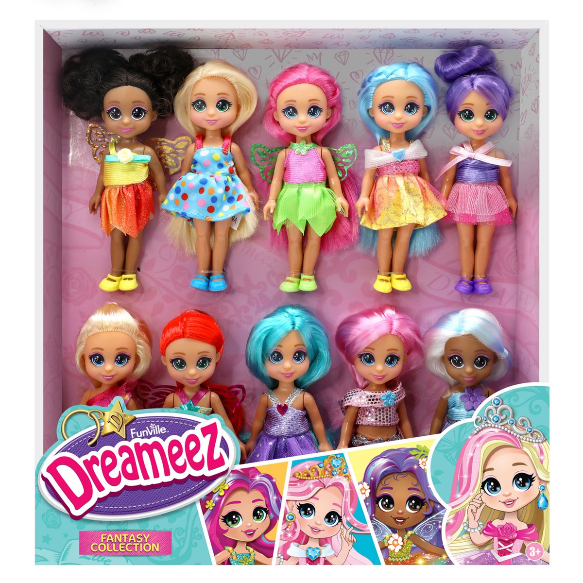 DREAMEEZ - Pack X 10 Mini Muñecas Dreameez