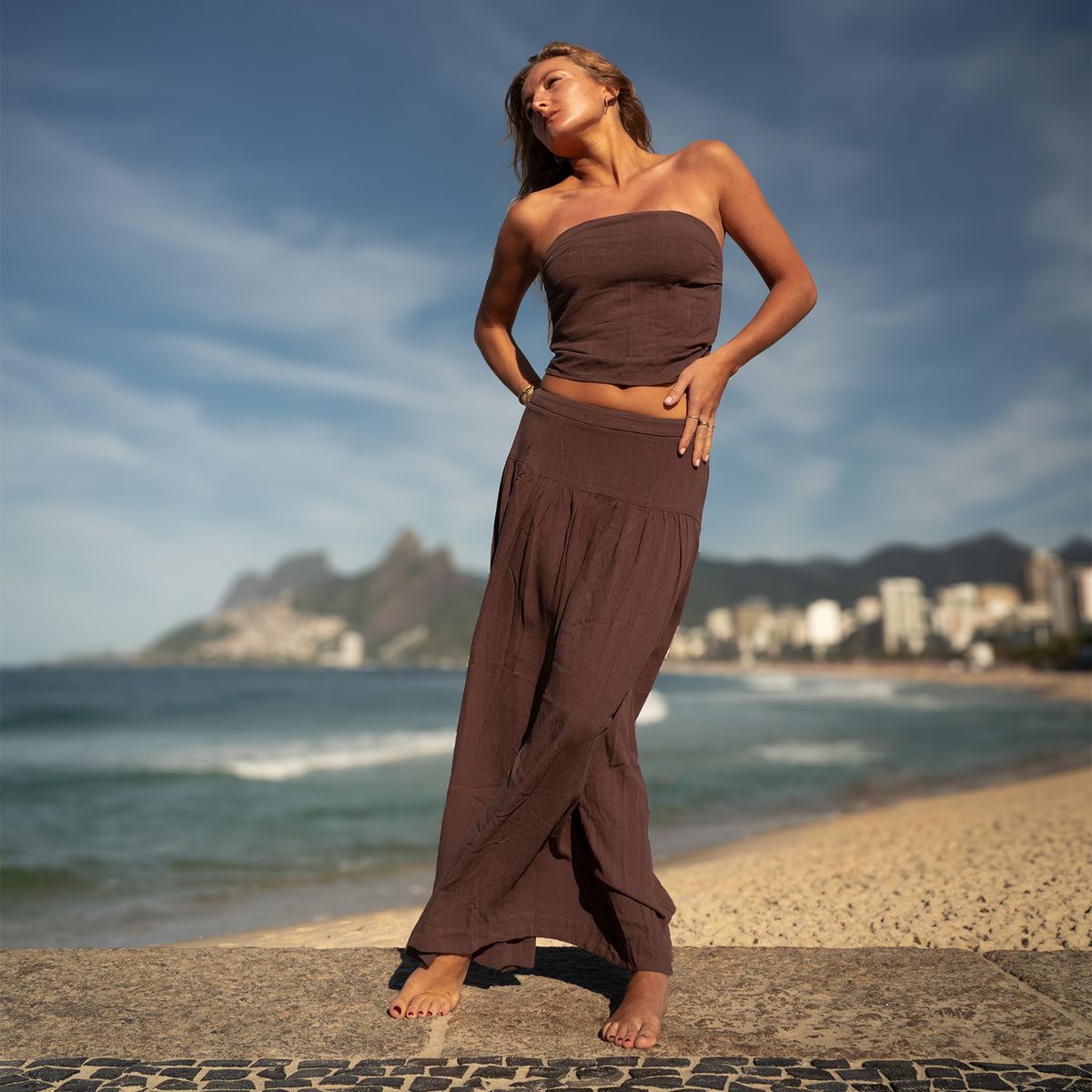 SYBILLA - Blusa Lino Mujer X Sofia Mekis Sybilla