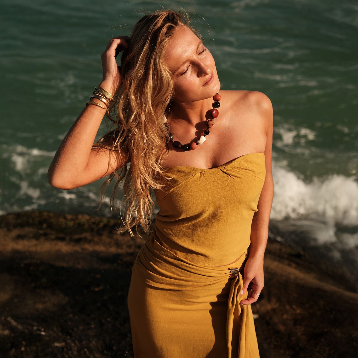 SYBILLA - Blusa Lino Mujer X Sofia Mekis Sybilla