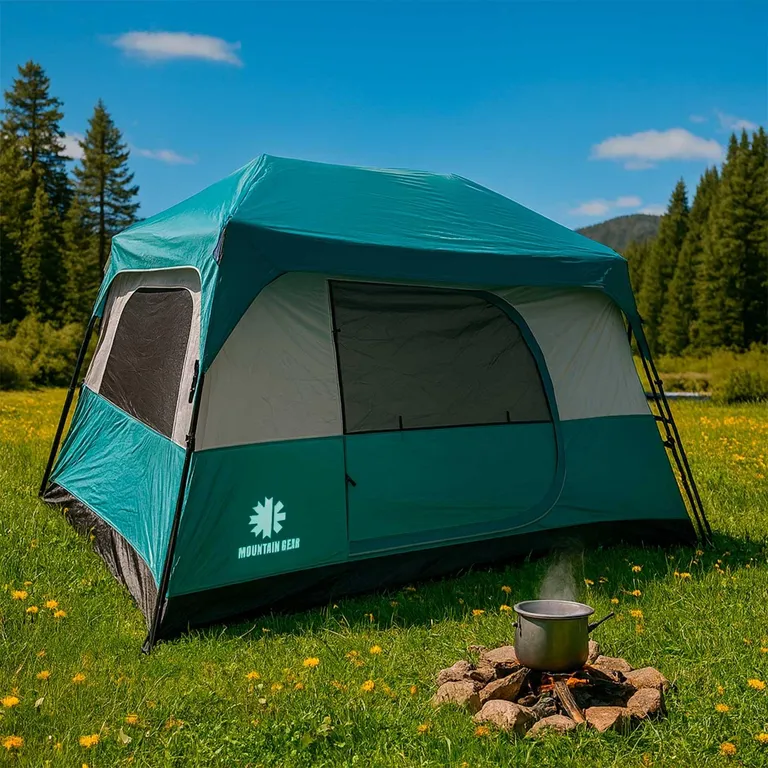 MOUNTAIN GEAR Carpa Cabina Camping Jasper Armado Rapido 6 Personas