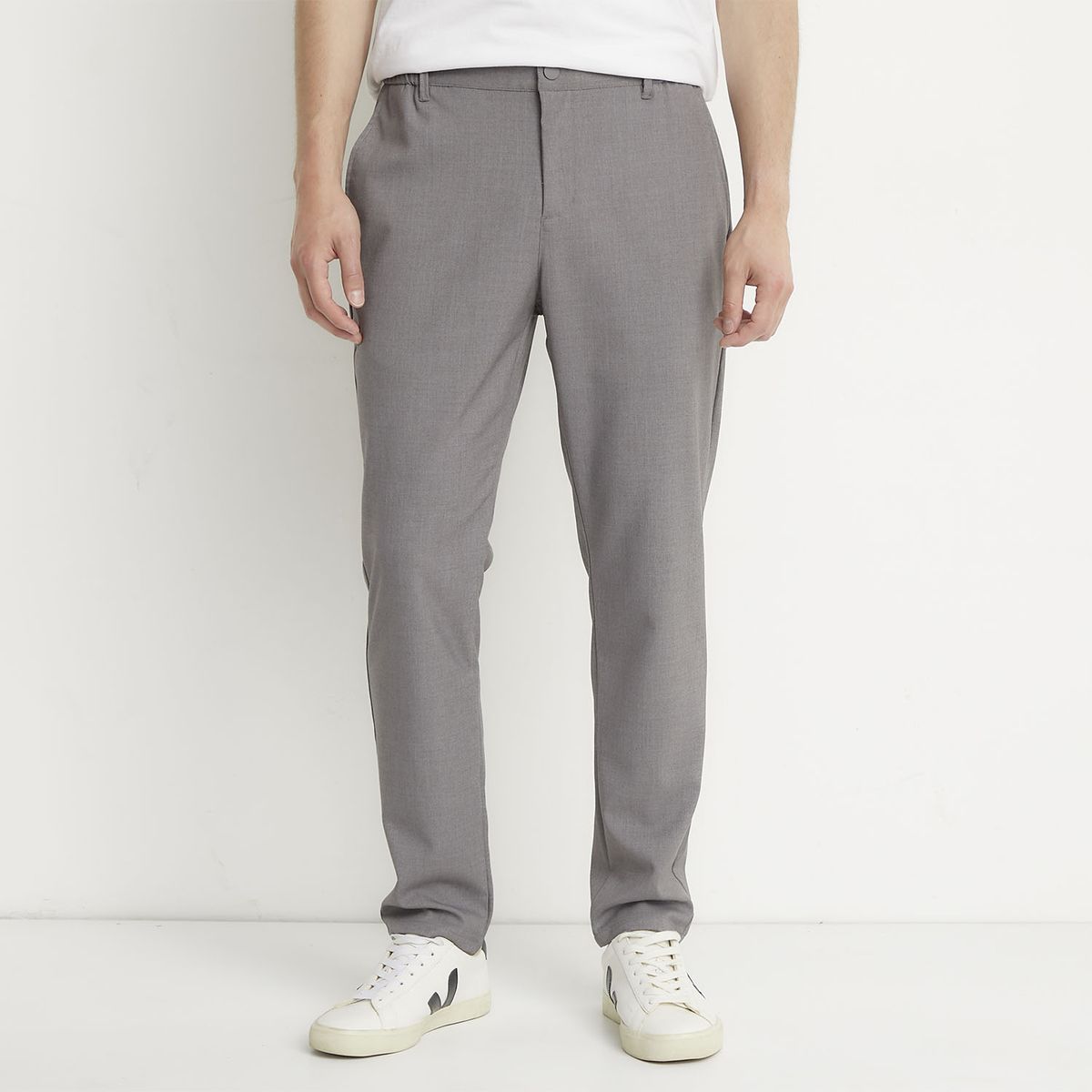 BASEMENT - Pantalón Chino Hombre Basement Skinny Fit Negro