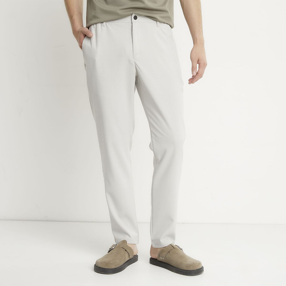 BASEMENT - Pantalón Chino Hombre Basement Slim Fit Negro