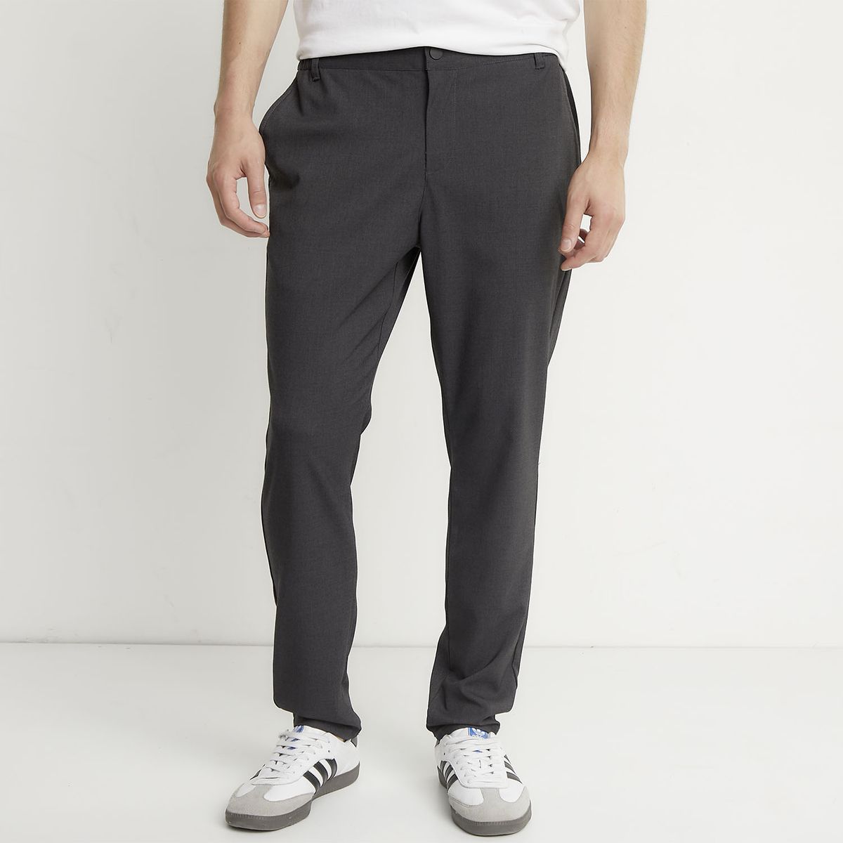 BASEMENT - Pantalón Chino Hombre Basement Slim Fit Negro