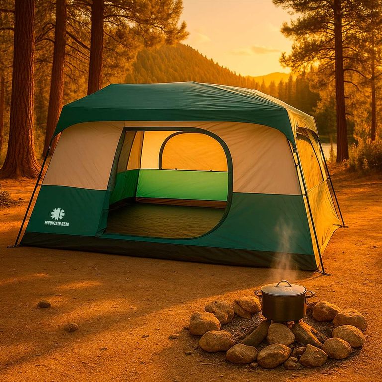 MOUNTAIN GEAR Carpa Cabina Jasper Armado Rápido 8 Personas