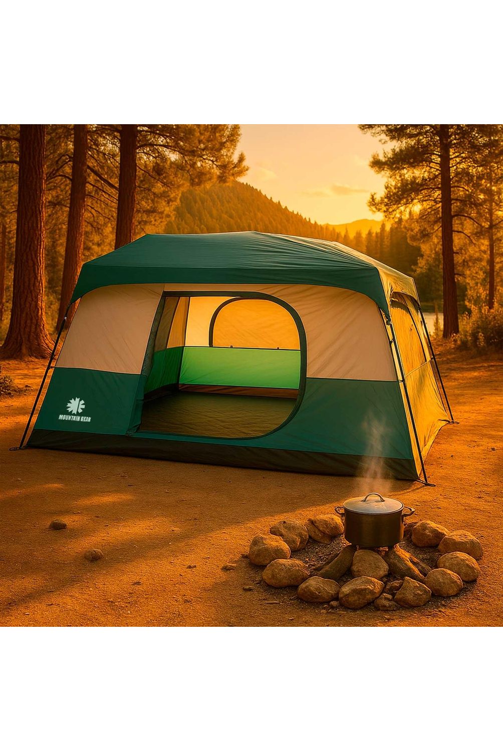 MOUNTAIN GEAR Carpa Cabina Jasper Mountain Gear Armado Rápido 8