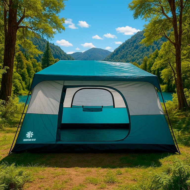 MOUNTAIN GEAR Carpa Cabina Camping Jasper Armado Rapido 10 Personas