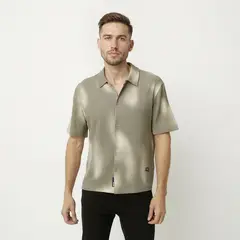 MOSSIMO - Camisa Casual Manga Corta Hombre