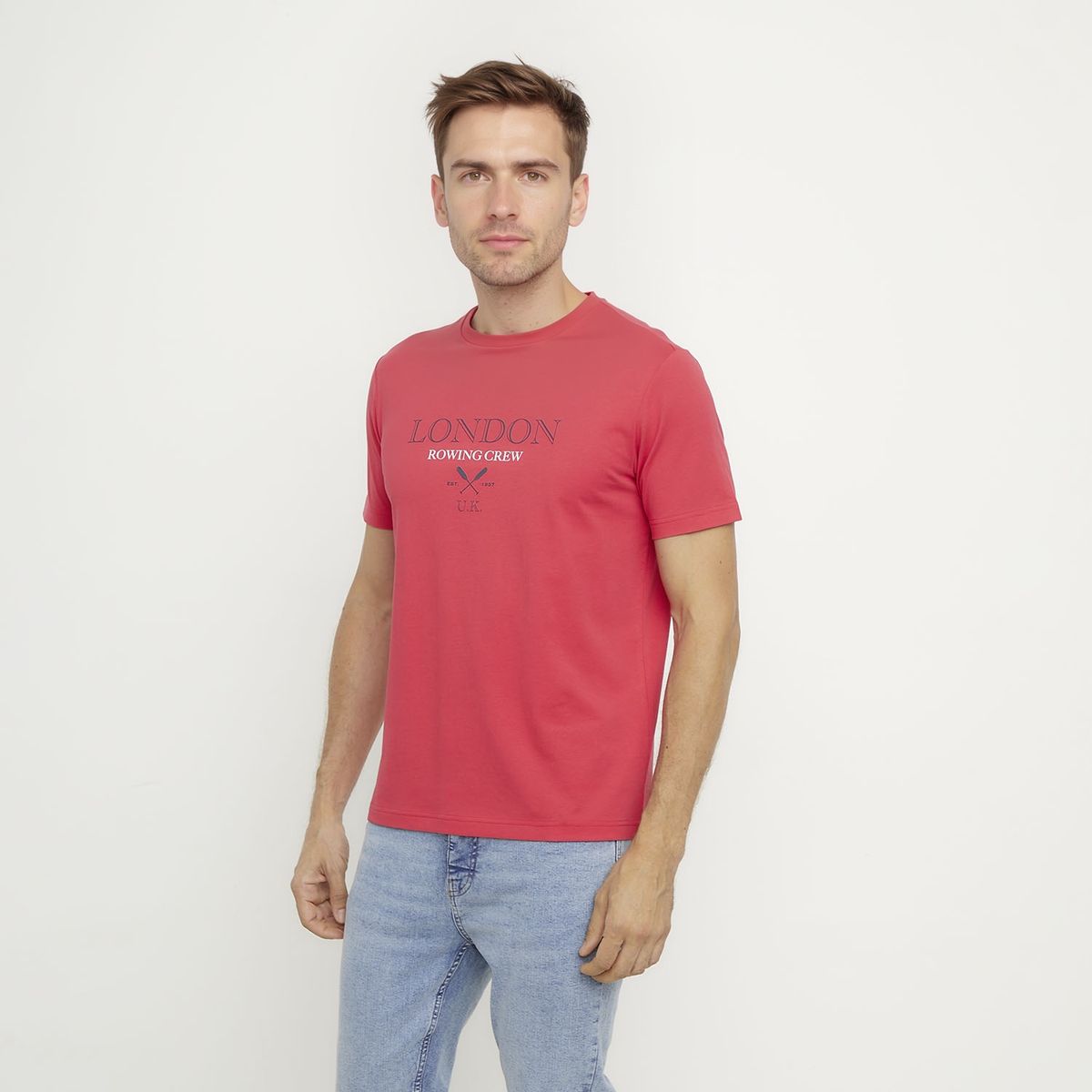 UNIVERSITY CLUB - Polera Manga Corta Algodón Hombre University Club