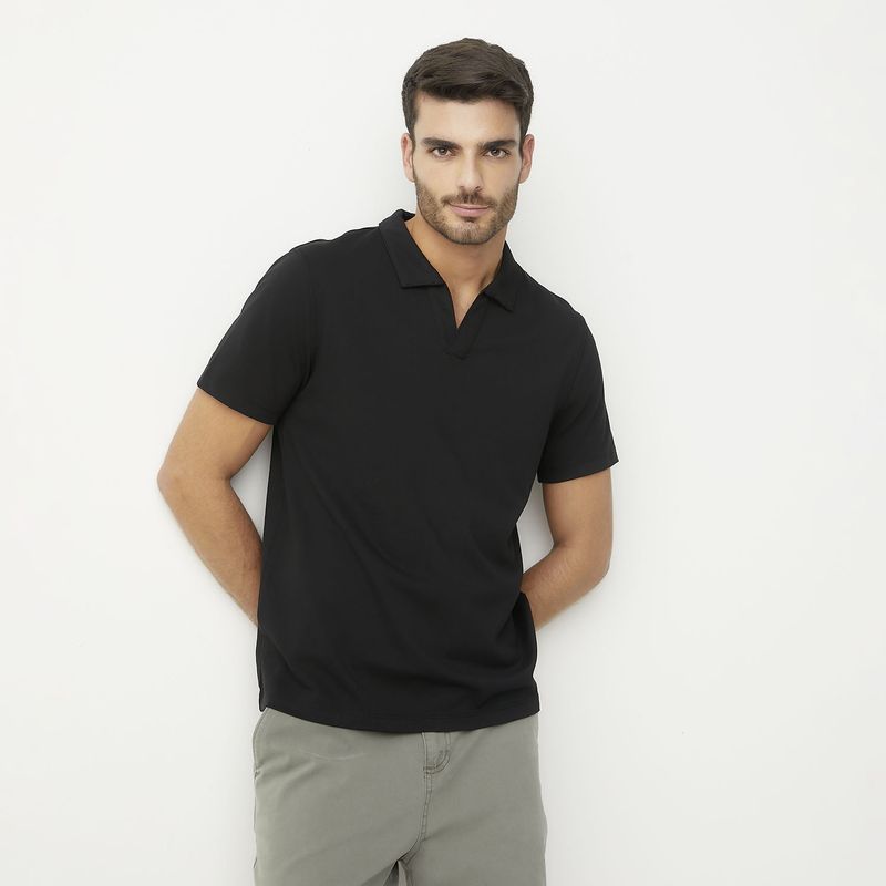 BASEMENT - Polera Manga Corta Algodón Hombre Basement